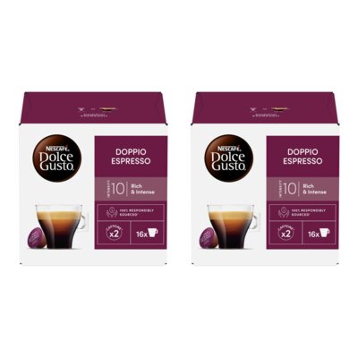 Kapsułki NESCAFE Doppio Espresso do ekspresu Nescafe Dolce Gusto (32 szt.)