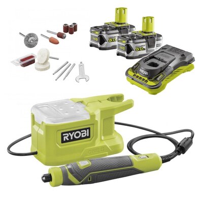 Narzędzie wielofunkcyjne RYOBI RRT18-0 + Akumulator RYOBI RC18150-250 5Ah 18V + Ładowarka