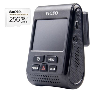 Wideorejestrator VIOFO A119-G V3 + Karta pamięci SANDISK MicroSDXC 256GB