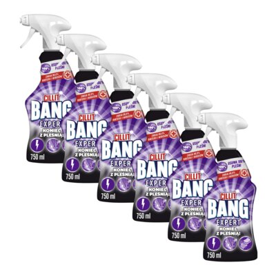 Płyn do czyszczenia łazienki CILLIT BANG Pleśń i czarne osady 6 x 750 ml