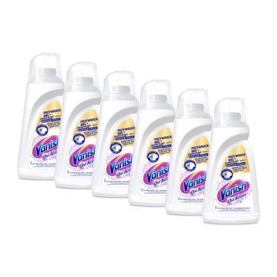 Odplamiacz do prania VANISH Oxi Action Biały 6 x 1000 ml