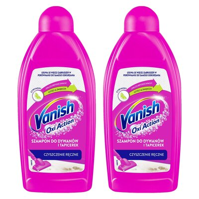Płyn do prania dywanów VANISH Oxi Action Cytrynowy 2 x 500 ml