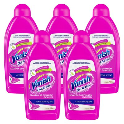 Płyn do prania dywanów VANISH Oxi Action Cytrynowy 5 x 500 ml