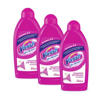Płyn do prania dywanów VANISH 3w1 3 x 500 ml