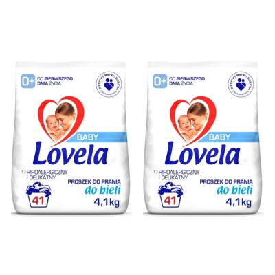 Proszek do prania LOVELA Baby 2 x 4.1 kg do białych tkanin hipoalergiczny