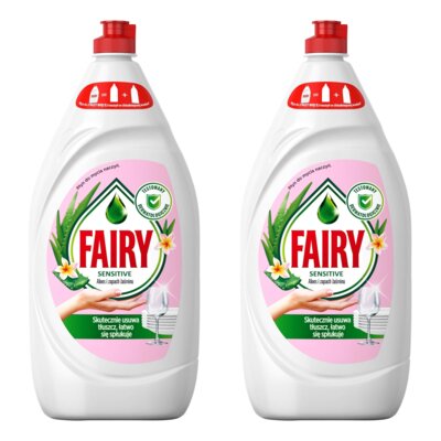 Płyn do mycia naczyń FAIRY Aloe i Pink 2 x 1350 ml