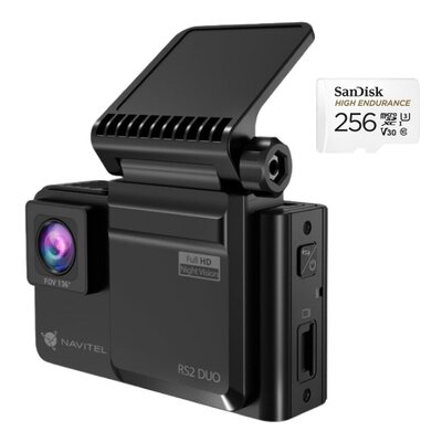 Wideorejestrator NAVITEL RS2 Duo + Karta pamięci SANDISK MicroSDXC 256GB