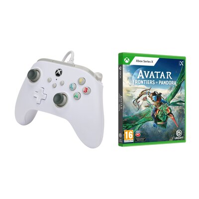 Kontroler POWERA Biały (Xbox) + Avatar: Frontiers of Pandora Gra XBOX SERIES X