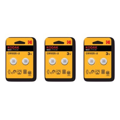 Baterie CR1025 KODAK Max Lithium (6 szt.)