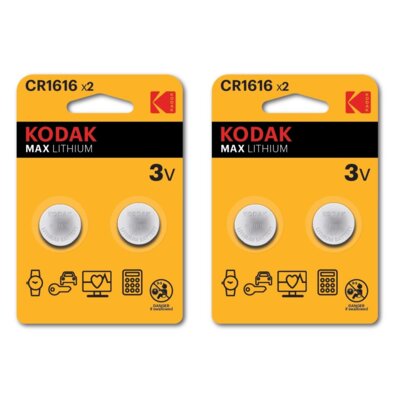 Baterie CR1616 KODAK Max Lithium (4 szt.)