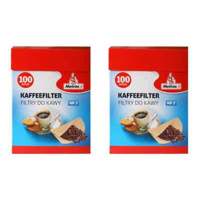 Filtr do kawy METROX 2 TZ (200 sztuk)
