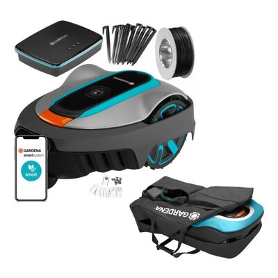 Robot koszący GARDENA Sileno City 250 + Pokrowiec GARDENA 4057-20