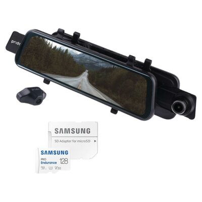 Wideorejestrator PRIDO X6 + Karta pamięci SAMSUNG Pro Endurance microSDXC 128GB + Adapter