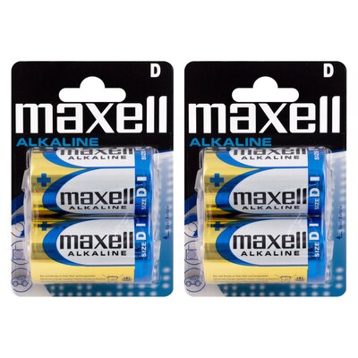 Baterie D LR20 MAXELL Alkaline (4 szt.)