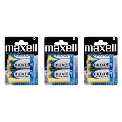Baterie D LR20 MAXELL Alkaline (6 szt.)
