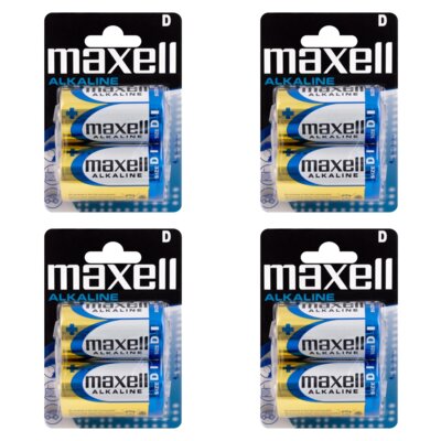 Baterie D LR20 MAXELL Alkaline (8 szt.)