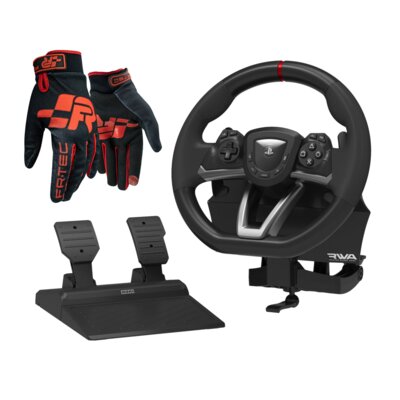 Kierownica HORI Racing Wheel Apex (PC/PS4/PS5) + Rękawice do simracingu FR-TEC Pro