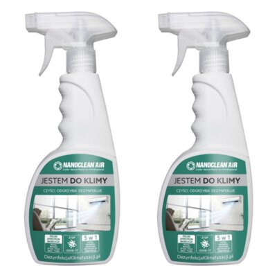 Płyn czyszcząco-dezynfekujący do urządzeń klimatyzacyjnych NANOCLEAN Air 4Home AC-89G500K Kwiatowy 2 x 500 ml