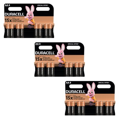 Baterie AA LR6 DURACELL Extra Life (24 szt.)