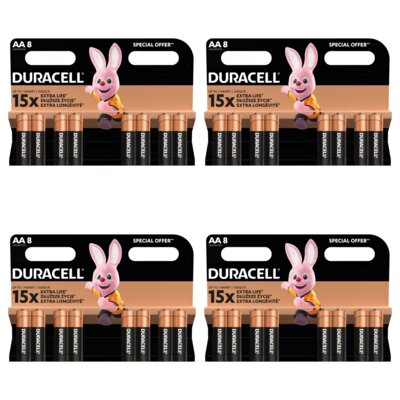 Baterie AA LR6 DURACELL Extra Life (32 szt.)