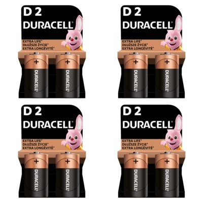 Baterie D LR20 DURACELL Extra Life (8 szt.)