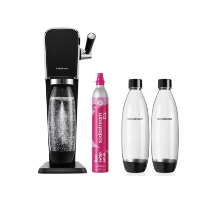 Saturator SODASTREAM Art Czarny + Butelka SODASTREAM Fuse (3 sztuki)