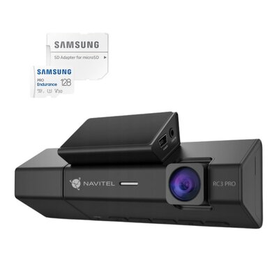 Wideorejestrator NAVITEL RC3 Pro + Karta pamięci SAMSUNG Pro Endurance microSDXC 128GB + Adapter