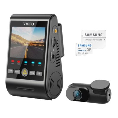 Wideorejestrator VIOFO A229 Duo-G + Karta pamięci SAMSUNG Pro Endurance microSDXC 256GB + Adapter