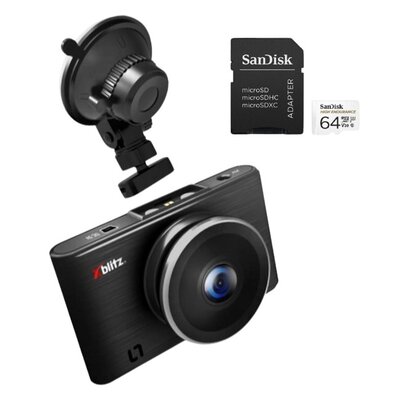 Wideorejestrator XBLITZ S7 Duo + Karta pamięci SANDISK microSDXC 64GB