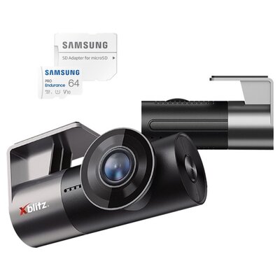 Wideorejestrator XBLITZ Z10 Slim + Karta pamięci SAMSUNG Pro Endurance microSDXC 64GB + Adapter