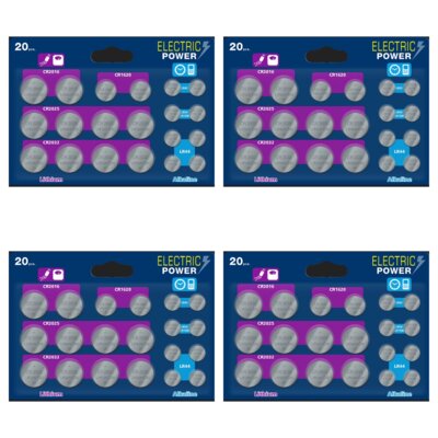 Baterie CR2032/CR2025/CR2016/CR1620/LR44/LR54/LR43 VARTA (80 szt.)