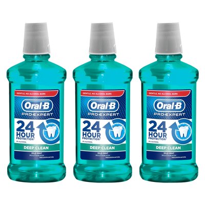 Płyn do płukania jamy ustnej ORAL-B Pro-Expert Deep Clean 3 x 500 ml