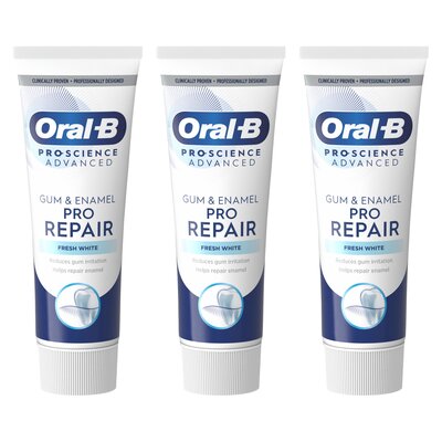 Pasta do zębów ORAL-B Professional Gum & Enamel Pro-Repair Gentle Whitening 3 x 75 ml