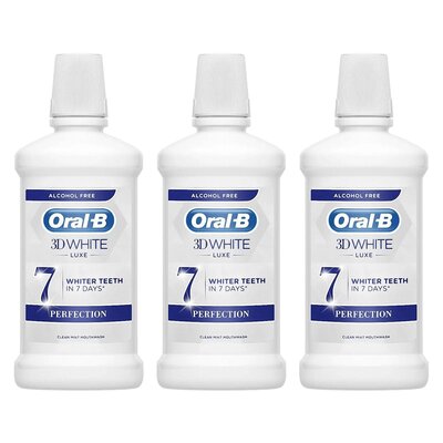 Płyn do płukania jamy ustnej ORAL-B 3D White Luxe Perfection 3 x 500 ml