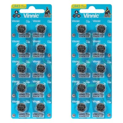 Baterie LR43 VINNIC Mini G12 (20 szt.)