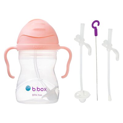 Butelka B.BOX BB00521 Brzoskwiniowy + Słomka B.BOX BB00525 (2 sztuki)