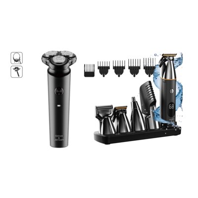 Golarka GÖTZE & JENSEN MS502 + Trymer GÖTZE & JENSEN Multigroom All-In-One TR910
