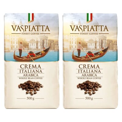 Kawa ziarnista VASPIATTA Crema Italiana 2 x 0.5 kg
