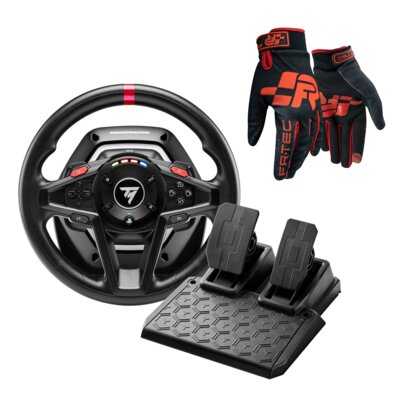 Kierownica THRUSTMASTER T128 (PS4/PS5/PC) + Rękawice do simracingu FR-TEC Pro