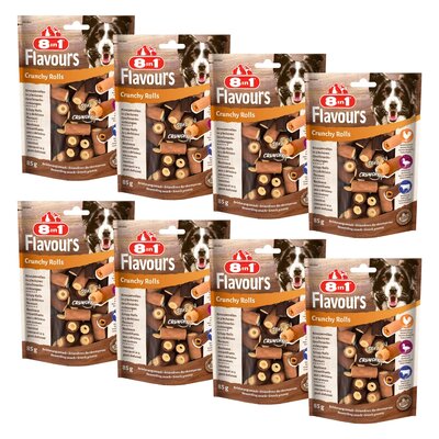 Przysmak dla psa 8IN1 Flavours Crunchy Rolls 8 x 85 g