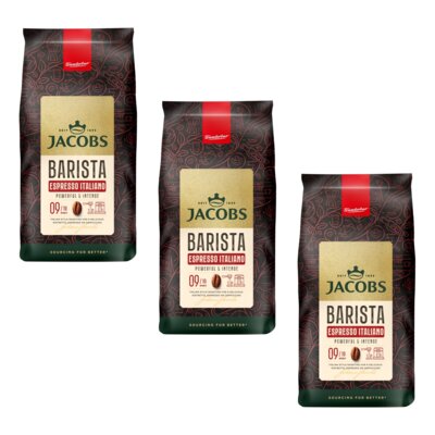 Kawa ziarnista JACOBS Barista Editions Espresso Italiano 3 x 1 kg