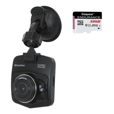 Wideorejestrator BLUETEC Blackbox DVR F270 + Karta pamięci KINGSTON Endurance microSDHC 32GB