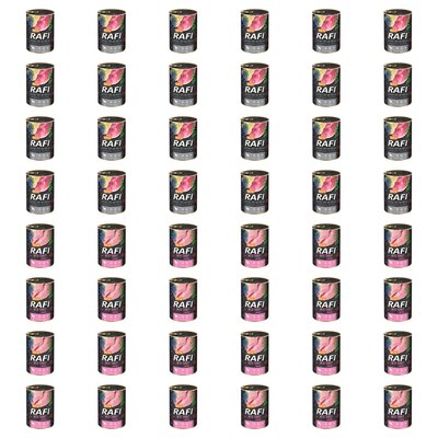 Karma dla psa RAFI Mix smaków z żołądkami wołowymi, szynką wieprzową, indykiem, borówką i żurawiną 48 x 400 g
