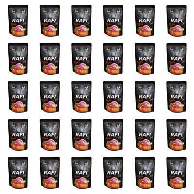 Karma dla kota RAFI z kaczką 30 x 100 g