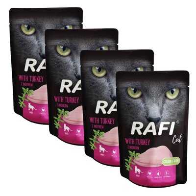 Karma dla kota RAFI Indyk 4 x 100 g