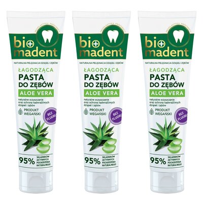 Pasta do zębów BIO MADENT Aloe Vera 100 ml 3 szt.