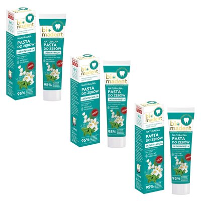 Pasta do zębów BIO MADENT Jaśmin + Mięta 100 ml 3 szt.