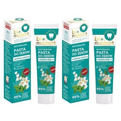 Pasta do zębów BIO MADENT Jaśmin + Mięta 100 ml 2 szt.