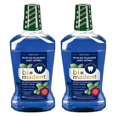 Płyn do płukania jamy ustnej BIO MADENT Miętowy 2 x 500 ml