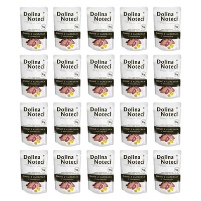 Karma dla psa DOLINA NOTECI Premium Danie z kurczaka z makaronem 20 x 100 g